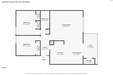 Floorplan - 1220 NW State St #28, Pullman, WA 99163 photo 1 of 1