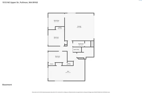 Floorplan - 1515 NE Upper Dr, Pullman, WA 99163 photo 2 of 2