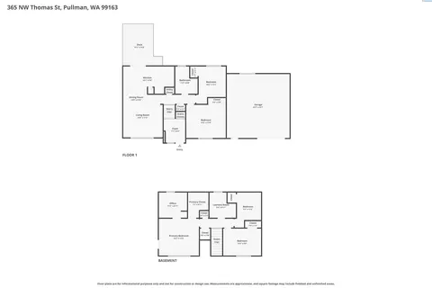 Floorplan - 365 NW Thomas St, Pullman, WA 99163 photo 1 of 1