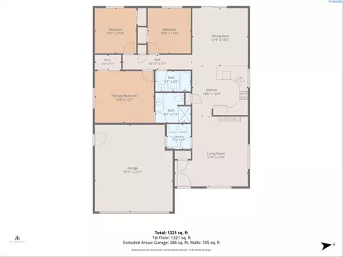 Floorplan - 4608 John Deere Dr, Pasco, WA 99301 photo 1 of 1