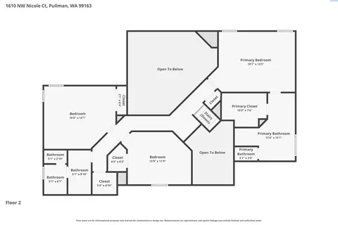Floorplan - 1610 NW Nicole Ct, Pullman, WA 99163 photo 2 of 2
