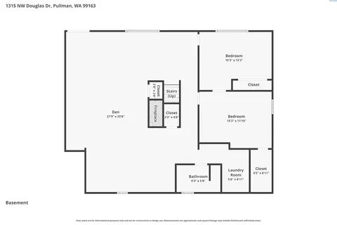 Floorplan - 1315 Douglas Dr, Pullman, WA 99163 photo 2 of 2