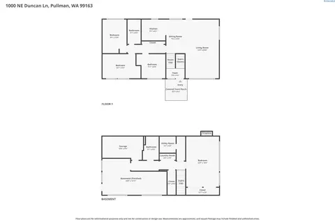 Floorplan - 1000 NE Duncan Ln, Pullman, WA 99163 photo 1 of 1