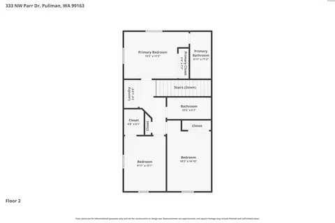 Floorplan - 333 NW Parr Dr, Pullman, WA 99163 photo 2 of 2