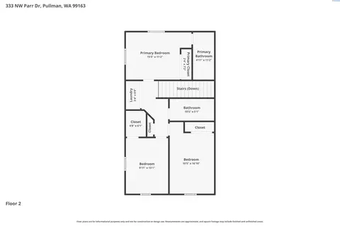 Floorplan - 333 NW Parr Dr, Pullman, WA 99163 photo 2 of 2
