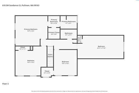Floorplan - 610 SW Sundance, Pullman, WA 99163 photo 2 of 2