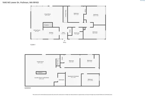 Floorplan - 1645 NE Lower Dr, Pullman, WA 99163 photo 1 of 1