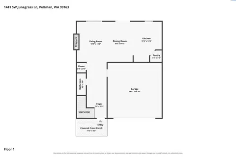 Floorplan - 1441 SW Junegrass Ln, Pullman, WA 99163 photo 1 of 2