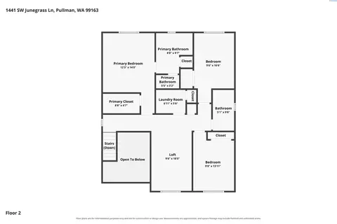 Floorplan - 1441 SW Junegrass Ln, Pullman, WA 99163 photo 2 of 2