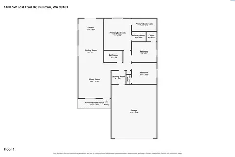 Floorplan - 1400 SW Lost Trail Dr, Pullman, WA 99163 photo 1 of 1