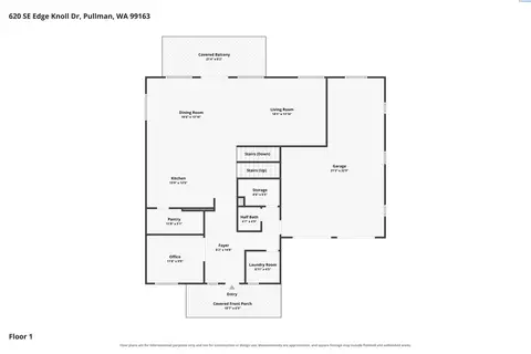 Floorplan - 620 SEdge Knoll Dr, Pullman, WA 99163 photo 1 of 3