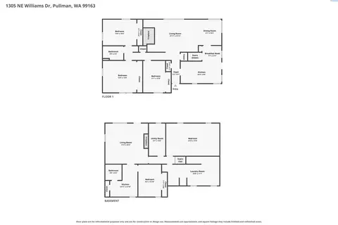Floorplan - 1305 NE Williams St, Pullman, WA 99163 photo 1 of 1