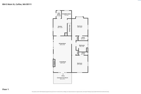 Floorplan - 804 S Main St, Colfax, WA 99111 photo 2 of 2