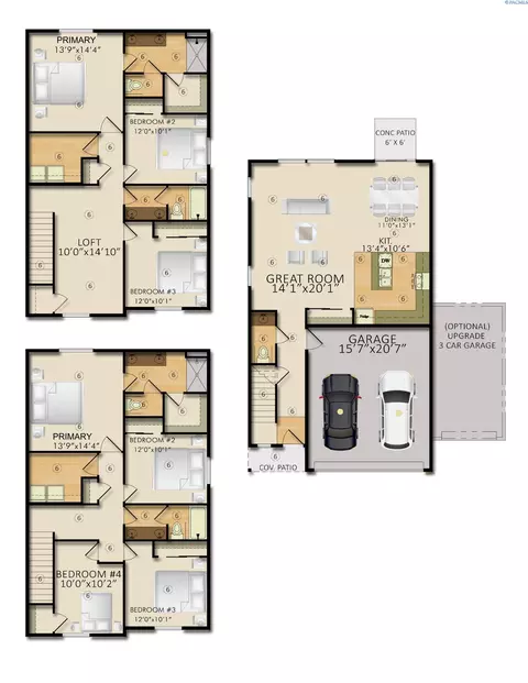 Floorplan - 5816 Redtail Dr, Pasco, WA 99301 photo 1 of 1