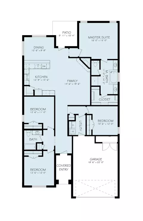 Floorplan - 12010 Iola Dr, Lubbock, TX 79424 photo 1 of 1