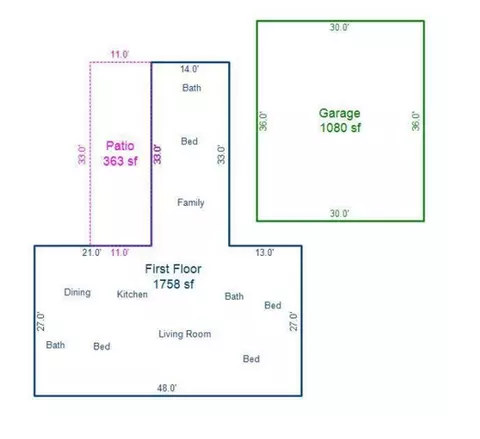 Floorplan - 1663 E Airport Rd, Manila, UT 84046 photo 1 of 1