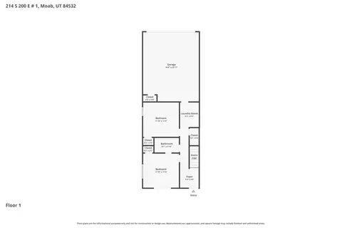 Floorplan - 214 S 200 E #1, Moab, UT 84532 photo 1 of 2