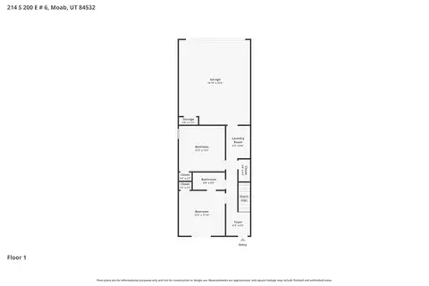 Floorplan - 214 S 200 E #6, Moab, UT 84532 photo 1 of 2