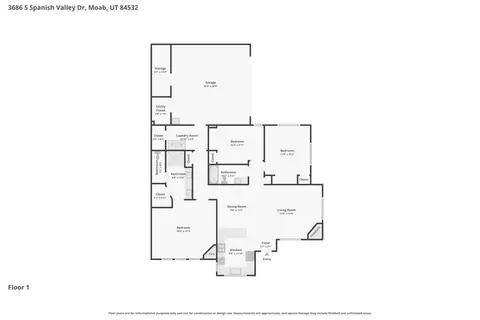 Floorplan - 3686 S Spanish Valley Dr #N-2, Moab, UT 84532 photo 1 of 1