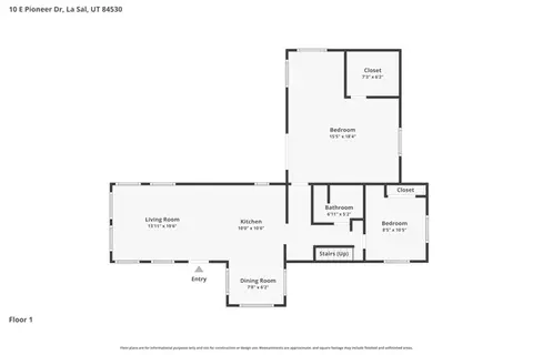 Floorplan - 10 Pioneer Dr, Moab, UT 84532 photo 1 of 2