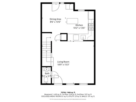 Floorplan - 4778 S Huntly Dr, Murray, UT 84107 photo 3 of 4