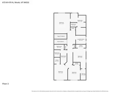 Floorplan - 673 W 470 N, Moab, UT 84532 photo 2 of 2