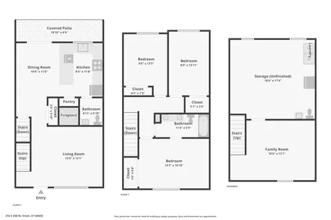 Floorplan - 216 S 400 W, Orem, UT 84058 photo 1 of 1