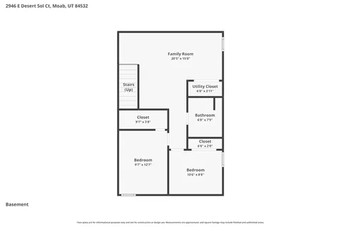 Floorplan - 2946 E Desert Sol Ct, Moab, UT 84532 photo 3 of 3