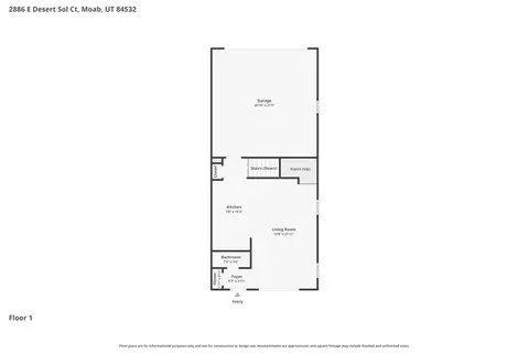 Floorplan - 2882 E Desert Sol Ct, Moab, UT 84532 photo 2 of 3