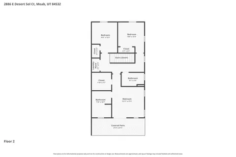 Floorplan - 2882 E Desert Sol Ct, Moab, UT 84532 photo 3 of 3