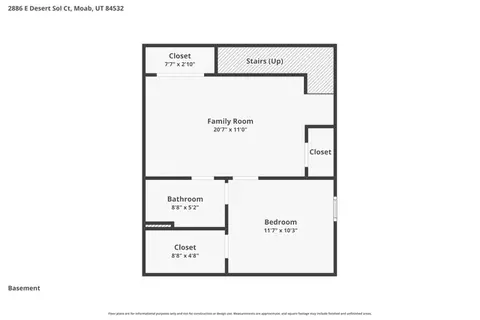 Floorplan - 2886 E Desert Sol Ct, Moab, UT 84532 photo 1 of 3