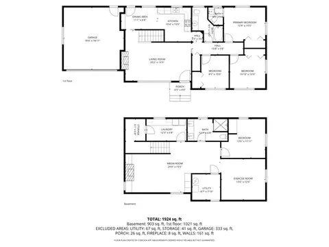 Floorplan - 1553 E Fuller Dr, Millcreek, UT 84124 photo 1 of 1