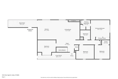 Floorplan - 748 E Silver Sage Dr, Sandy, UT 84094 photo 2 of 3