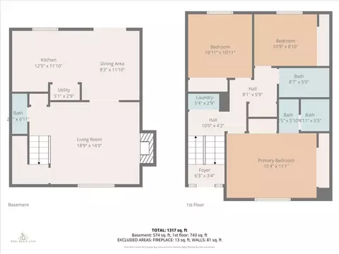 Floorplan - 740 E Baker Dr, Midvale, UT 84047 photo 1 of 1