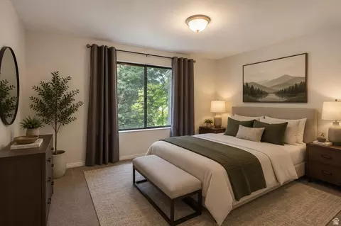 Bedroom - 7327 S Springcrest Ct # 30, Midvale, UT 84047 photo 6 of 9