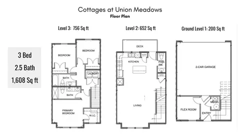 Floorplan - 7331 S Sideline Ln W #58, Midvale, UT 84047 photo 1 of 1