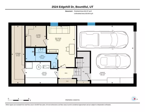Floorplan - 2524 S Edgehill Dr, Bountiful, UT 84010 photo 1 of 3