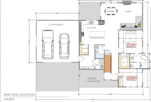Floorplan - 846 E Steam Engine Dr, Brian Head, UT 84719 photo 1 of 2