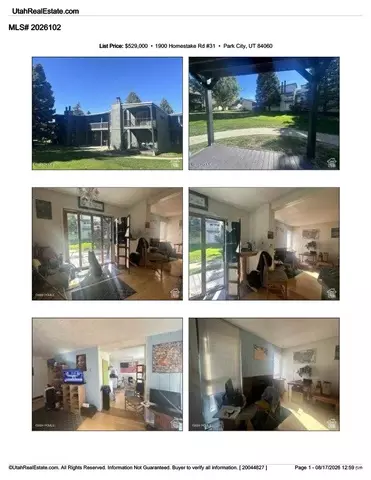 31 1900 Homestake Rd S #31, Park City, UT 84060