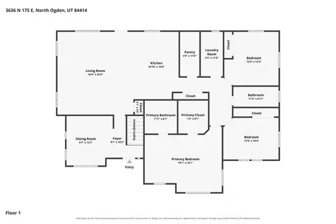 Floorplan - 3636 N 175 E, North Ogden, UT 84414 photo 2 of 4