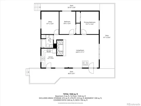 Floorplan - 168 Juniper Ln, Bailey, CO 80421 photo 3 of 3