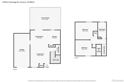 Floorplan - 17495 E Chenango Dr, Aurora, CO 80015 photo 1 of 3
