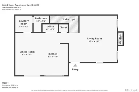Floorplan - 2680 Easter Ave, Centennial, CO 80122 photo 2 of 3