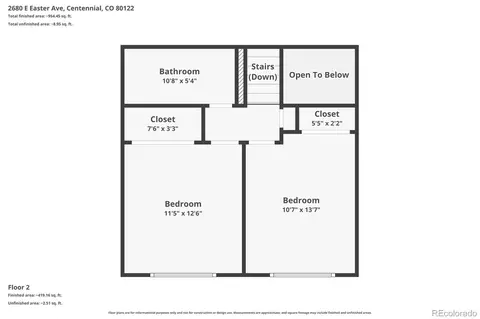 Floorplan - 2680 Easter Ave, Centennial, CO 80122 photo 1 of 3