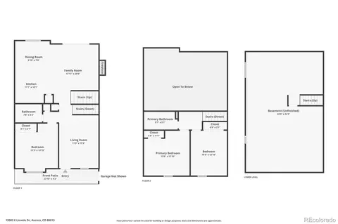 Floorplan - 19583 E Linvale Dr, Aurora, CO 80013 photo 1 of 3