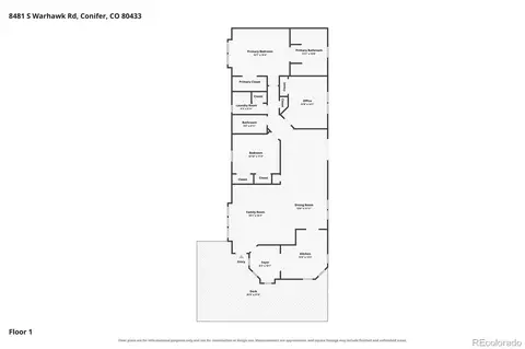 Floorplan - 8481 S Warhawk Rd, Conifer, CO 80433 photo 1 of 1