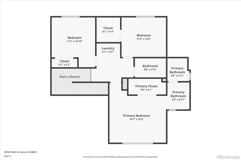 Floorplan - 19558 E 58th Cir, Aurora, CO 80019 photo 3 of 3