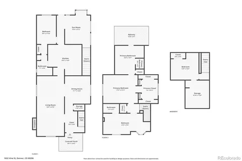 Floorplan - 1632 Vine St, Denver, CO 80206 photo 2 of 2