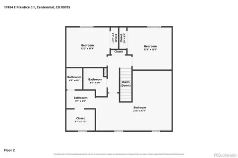 Floorplan - 17454 E Prentice Cir, Centennial, CO 80015 photo 1 of 3