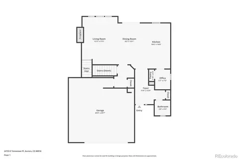 Floorplan - 24723 E Tennessee Pl, Aurora, CO 80018 photo 1 of 3